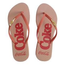 Chinelo Coca Cola Coke Mix Color 24/25 Feminino Coral Coral