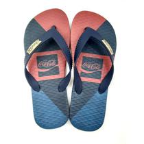 Chinelo Coca-Cola Diagoblocks Masculino Adulto - Ref CC3697 - Tam 36/46 Multicores