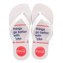 Chinelo Coca Cola Esbon Masculino Branco