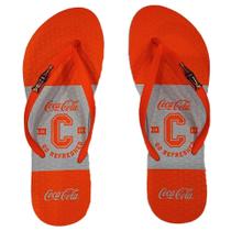 Chinelo Coca Cola Go Refresh CC3629 Feminino Branco Laranja Neon TAMANHO:34 Chinelo Coca Cola Go Refresh CC3629 Feminino Branco Laranja Neon TAMANHO:34