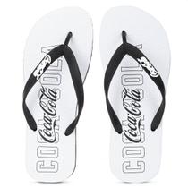 Chinelo Coca Cola Marion Branco e Preto - Masculino