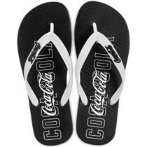 Chinelo Coca Cola Marion CC4296 Preto e Branco Chinelo Coca Cola Marion CC4296 Preto e Branco