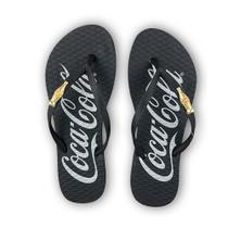 Chinelo Coca Cola Metallique 23/24 Feminino Preto Preto