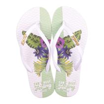 Chinelo Coca Cola Minimal Florals Feminino Branco