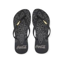 Chinelo Coca-Cola Shoes Boho Style Feminino Adulto Ref. CC4656