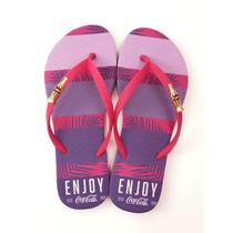 Chinelo Coca-Cola Shoes Bombaim Feminino Adulto - Ref CC3672 - Tam 34/42 Chinelo Coca-Cola Shoes Bombaim Feminino Adulto - Ref CC3672 - Tam 34/42