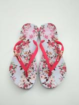 Chinelo Coca-Cola Shoes Botanic Flower CC3056 Feminino Ad