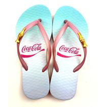 Chinelo Coca-Cola Shoes Elilia Metallic Feminino Adulto - Tam. 34/40 - Ref CC4338