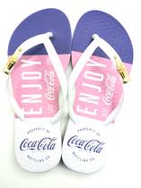 Chinelo Coca-Cola Shoes Enjoy Block Feminino Adulto - Ref CC4112 - Tam 34/40