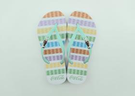 Chinelo Coca-Cola Shoes Feminino Adulto Cool Stripes Ref CC3424 Chinelo Coca-Cola Shoes Feminino Adulto Cool Stripes Ref CC3424
