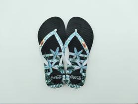 Chinelo Coca-Cola Shoes Feminino Adulto Ocean Trend Ref CC3431