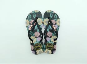 Chinelo Coca-Cola Shoes Feminino Adulto Power Garden Ref CC3423
