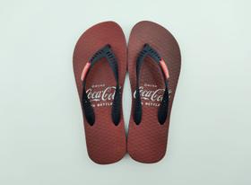 Chinelo Coca-Cola Shoes Masculino Adulto Cooler Ref CC3392