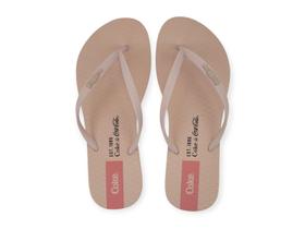 Chinelo Coca-Cola Shoes Minimal Colors Feminino Adulto Ref. CC4735