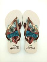 Chinelo Coca-Cola Shoes Palms Sensation Feminino Adulto Ref CC3421