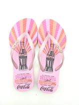 Chinelo Coca-Cola Shoes Power Of Color Feminino Adulto Ref CC3418