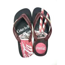 Chinelo Coca-Cola Shoes Sparkling Glass Masculino Adulto - Ref CC3594 - Tam 38/46