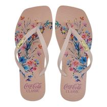 Chinelo Coca-Cola Shoes Square Cambridge Feminino Adulto Ref. CC4662 Chinelo Coca-Cola Shoes Square Cambridge Feminino Adulto Ref. CC4662