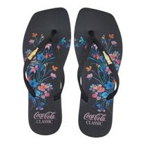Chinelo Coca-Cola Shoes Square Cambridge Feminino Adulto Ref. CC4662