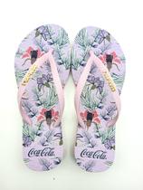 Chinelo Coca-Cola Shoes Super Tropicale Feminino Adulto Ref CC3422 Chinelo Coca-Cola Shoes Super Tropicale Feminino Adulto Ref CC3422
