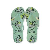 Chinelo Coca-Cola Shoes Sweet Floral Feminino Adulto Ref. CC4655 Chinelo Coca-Cola Shoes Sweet Floral Feminino Adulto Ref. CC4655