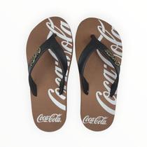 Chinelo Coca-Cola Shoes Wavw Jet Spencerian Masculino Adulto Ref. CC4953