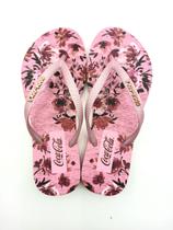 Chinelo Coca-Cola Shoes West Garden Feminino Adulto Ref CC3416