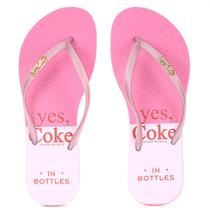 Chinelo Coca Cola Soft Block Rosa - Feminino
