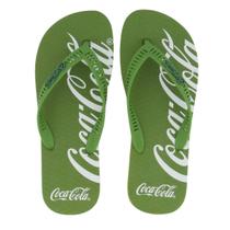 Chinelo Coca Cola Spencerian Crop 2 Verde Chinelo Coca Cola Spencerian Crop 2 Verde