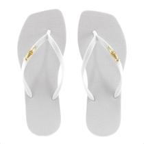 Chinelo Coca-Cola Square Sandal II Branco - Feminino Chinelo Coca-Cola Square Sandal II Branco - Feminino
