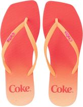 Chinelo coca cola square super color feminino