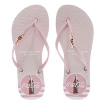 Chinelo Coca-Cola Star Disc Rosa - Feminino