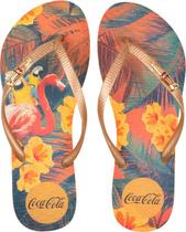 Chinelo coca cola tropical summer feminino Chinelo coca cola tropical summer feminino