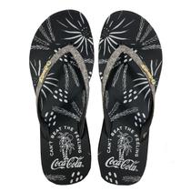 Chinelo Coca Cola Tropisk Feminino - Preto - 33/34