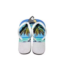 Chinelo com estampa coqueiro