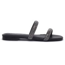 Chinelo com Strass Feminina Via Marte 113-011-01