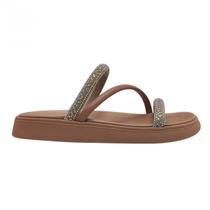 Chinelo Com Strass Papete Feminino Moleca 5469121