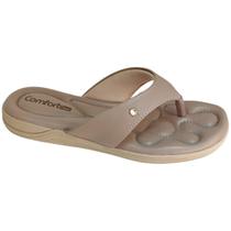 Chinelo Comfortflex Ultraconforto Ponto De Luz Nude 2480404 Chinelo Comfortflex Ultraconforto Ponto De Luz Nude 2480404