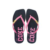 Chinelo Confortável Bianco Square Coca Cola Feminino Cc4325 Chinelo Confortável Bianco Square Coca Cola Feminino Cc4325