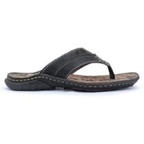 Chinelo Conforto Centuria Tamanho Grande em Couro Preto Chinelo Conforto Centuria Tamanho Grande em Couro Preto