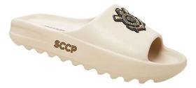Chinelo Corinthians Nuvem Bege Dourado -
