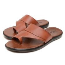 Chinelo Couro Masculino Conforto de Dedao Calce Facil Palmilha Macia Solado Borracha Seguro Moderno Chinelo Couro Masculino Conforto de Dedao Calce Facil Palmilha Macia Solado Borracha Seguro Moderno
