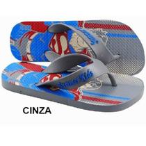 Chinelo Criança Infantil Juvenil Confortável Menino Super Man