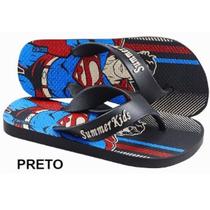 Chinelo Criança Infantil Juvenil Confortável Menino Super Man Chinelo Criança Infantil Juvenil Confortável Menino Super Man
