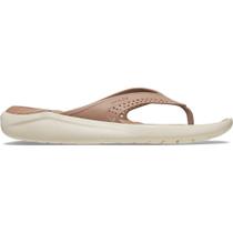 Chinelo crocs literide flip latte/stucco