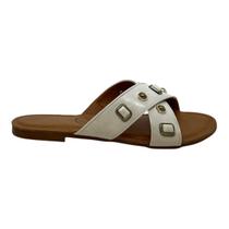 Chinelo dcapri feminina rasteira casual 351 off white Chinelo dcapri feminina rasteira casual 351 off white