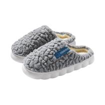 Chinelo de Algodão Pelúcia para Inverno - Sola Grossa e Macia para Casa