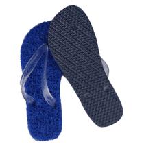 Chinelo de Capacho com Solado de Borracha e Tira Transparente, Anti Stress, Ortopédico e Terapêutico