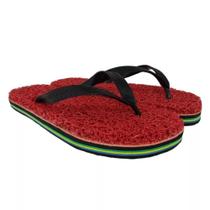 Chinelo de Capacho Solado de borracha com Filete, Anti Stress, Ortopédico e Terapêutico