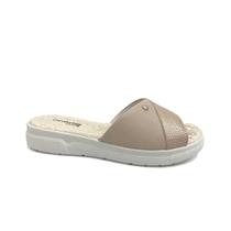 Chinelo De Couro Comfortflex 24-44321 Nude